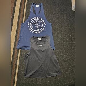 Gymshark Navy and Charcoal Tank Tops